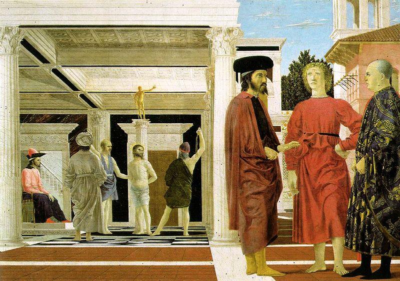 Piero della Francesca Flagellation of Christ oil painting picture
